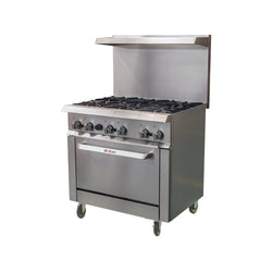 IKON: IR-6-36CO Gas Range with Built-In Convection Oven